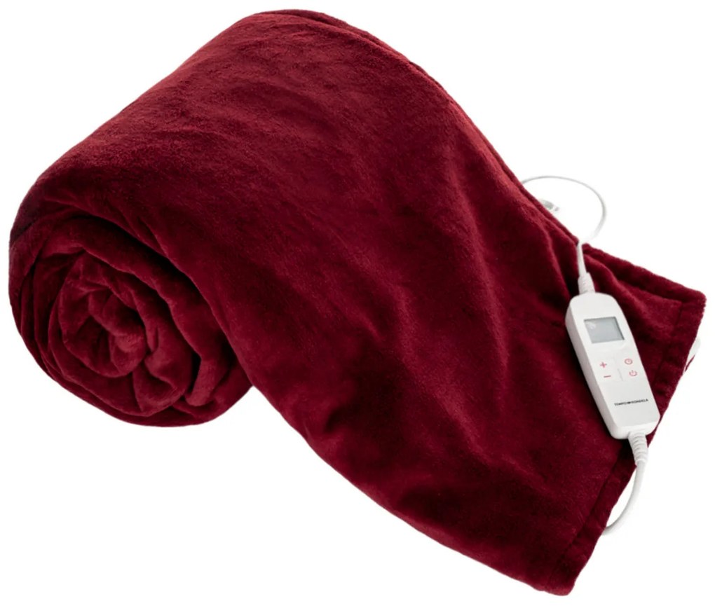 Elektrická vyhrievacia deka MEDISA, vínová