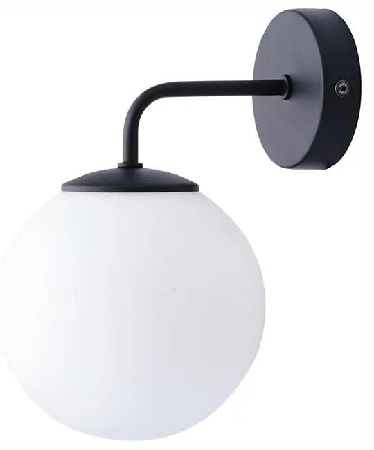 TK-LIGHTING Nástenné moderné osvetlenie MAXI, 1xE27, 60W, guľa, čiernobiele