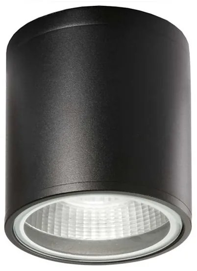 Ideal Lux - Vonkajšie bodové svietidlo GUN 1xGU10/28W/230V pr. 11 cm IP55 čierna