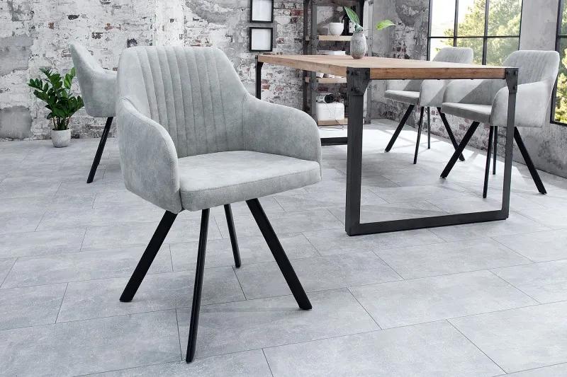 Dizajnová stolička Lucca kamenná sivá
