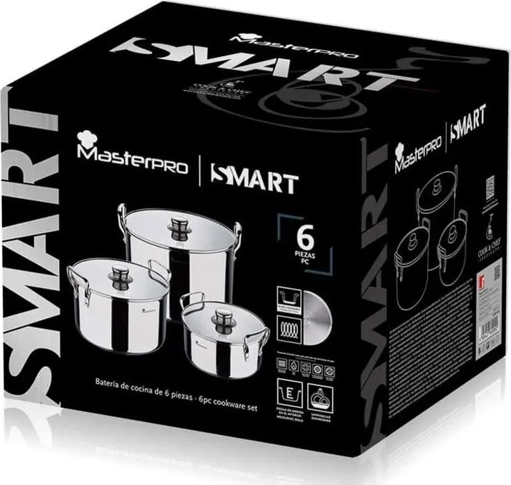 Sada hrncov Masterpro Smart, 6 dielov