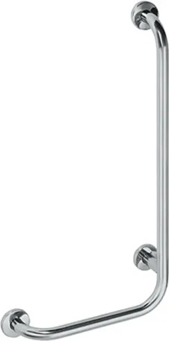 Bemeta Design HELP: Madlo, 890 mm, v tvare L, pravé, s krytkou, nerez, mat - 301122042