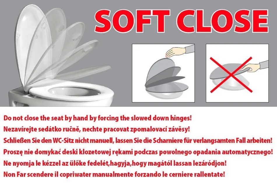GSI GSI, NORM/PURA WC sedátko, Soft Close, biela, MS86CN11