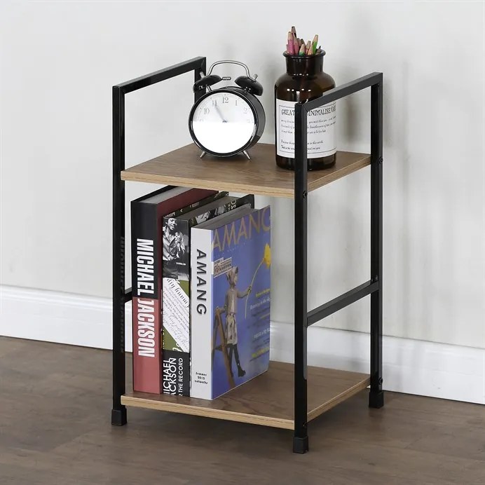 BONTEC Regál, mdf, hnedá, GD-212 OAK Farba: Prírodné