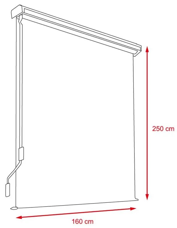 Zvislá markíza Avenberg TACOMA šírka 160 cm - Béžová