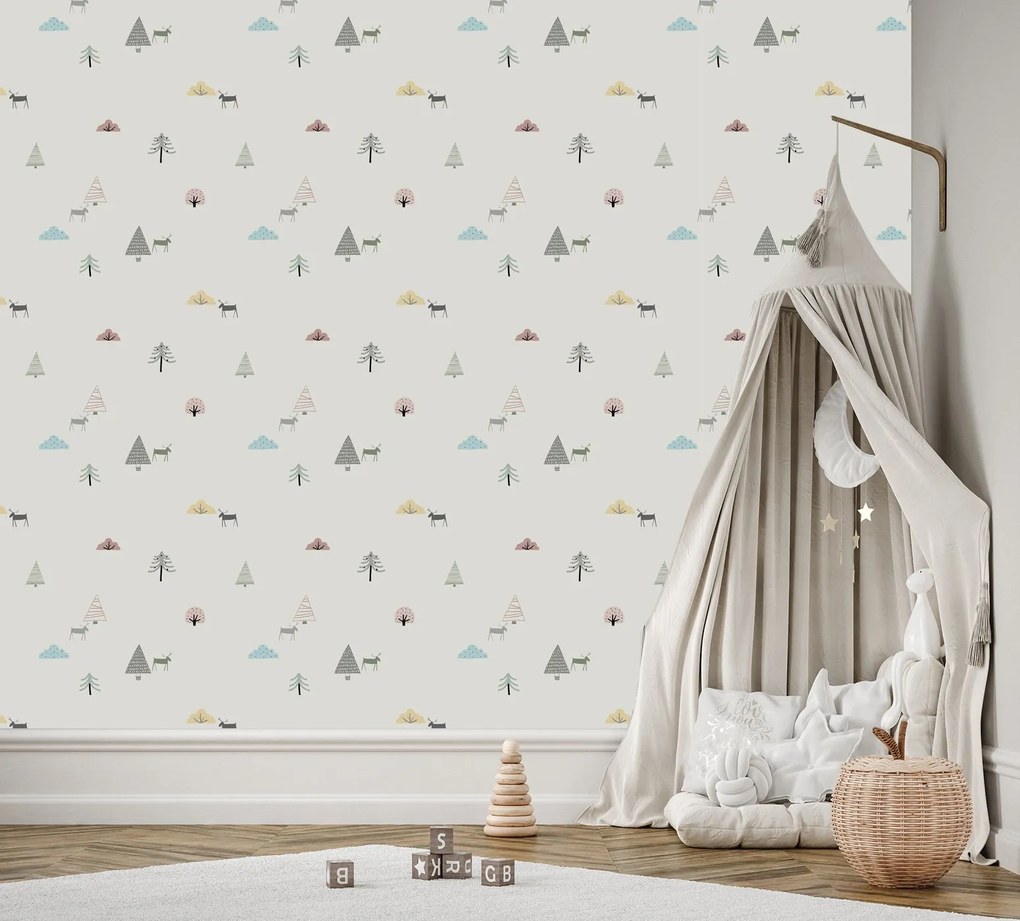 Gario Fototapeta Scandi stromy a losy Materiál: Vliesová, Rozmery: 150 x 105 cm