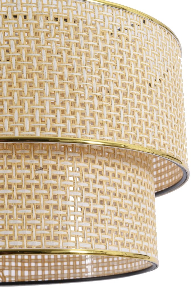 Závesné svietidlo Hazeran ecru/biela