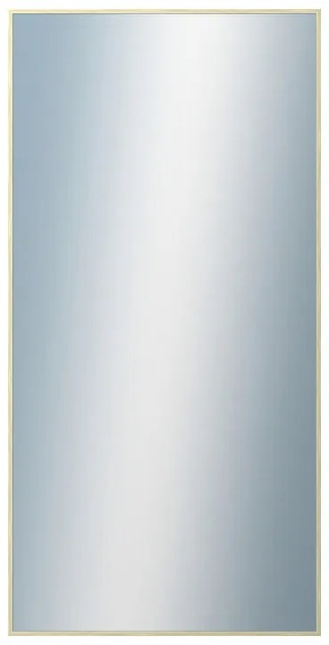 DANTIK - Zrkadlo v rámu, rozmer s rámom 50x100 cm z lišty Hliník zlatá lesklá (7001001)