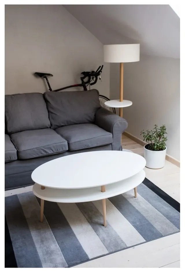 Grafitovosivý konferenčný stolík Ragaba OVO