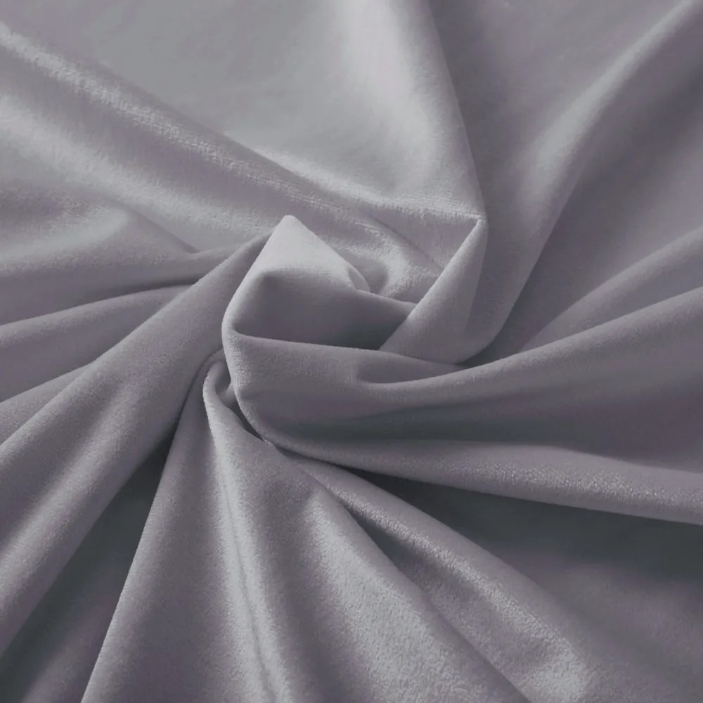 Biante Zamatový behúň na stôl Velvet Prémium SVP-013 Sivý 35x120 cm