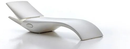 Designové ležadlo ZOE polohovateľné matné, Farebné prevedenie Biela matná