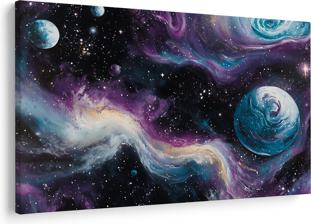 Obraz - Maľovaný vesmír (90x60 cm)