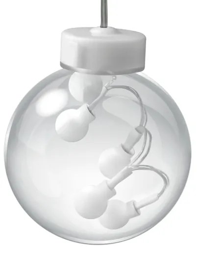 LED Vianočný záves WISH BALLS 108xLED/8 funkcií 4,5 m teplá biela