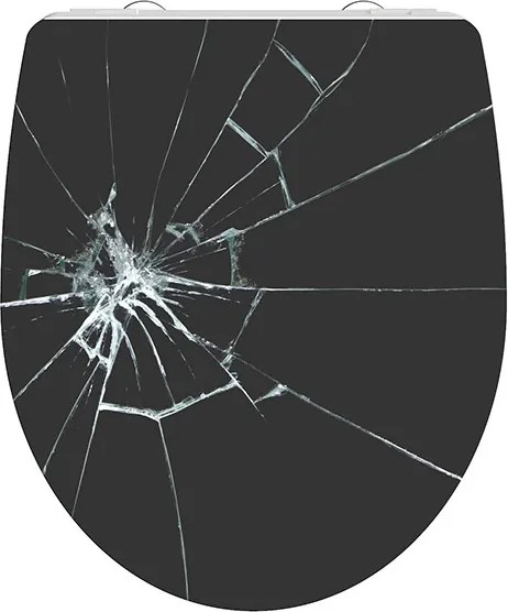 Eisl Sanitär WC sedadlo Duroplast Soft Close Broken Glas High Gloss 82585