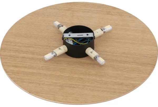 Nástenné svietidlo LUNA 4xG9/8W/230V pr. 40 cm hnedá