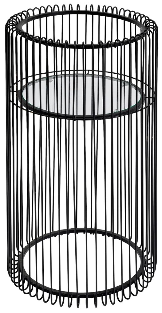 Wire stojan na kvety čierny 70 cm