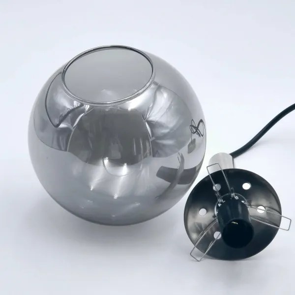 Luster na lanku ROLLO 1xE14/5W/230V matný chróm/dymová