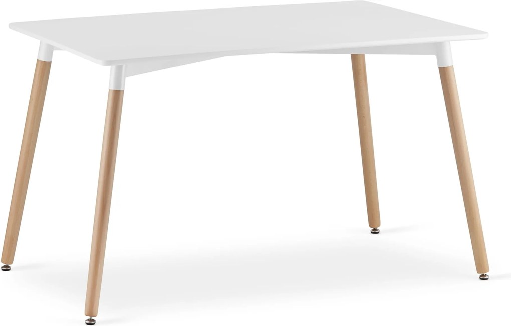 AKCIA Biely jedálenský stôl ADRIA 120x80 cm II. akosť