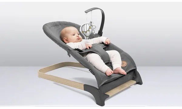 Lionelo - Detská hojdačka JUNE šedá