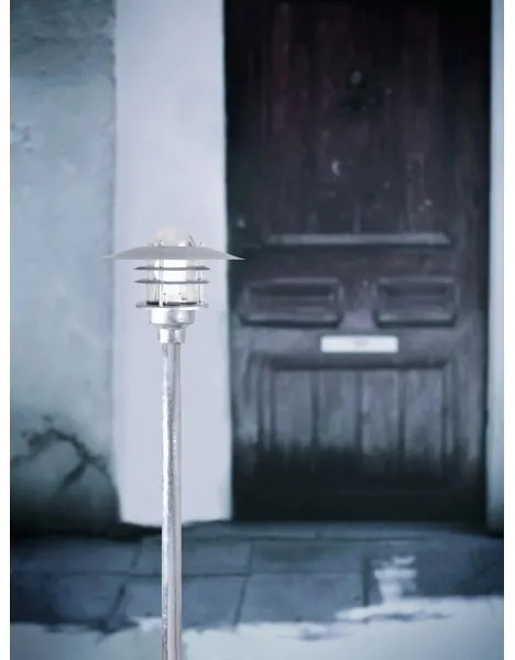 Nordlux - Vonkajšie svietidlo AGGER 1xE27/60W/230V IP54 strieborné