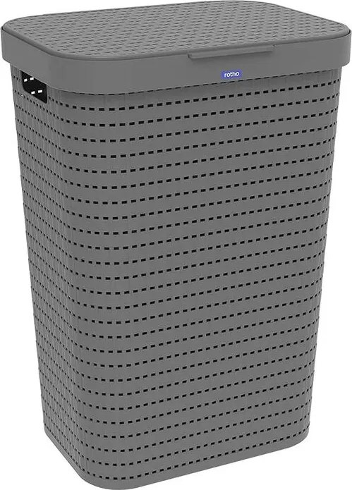 Kôš na špinavú bielizeň COUNTRY antracit, 55 l