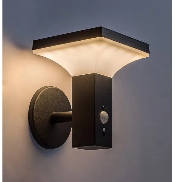 Rabalux 77044 - LED solárne nástenné svietidlo GELEEN LED/4W/230V IP44 čierne