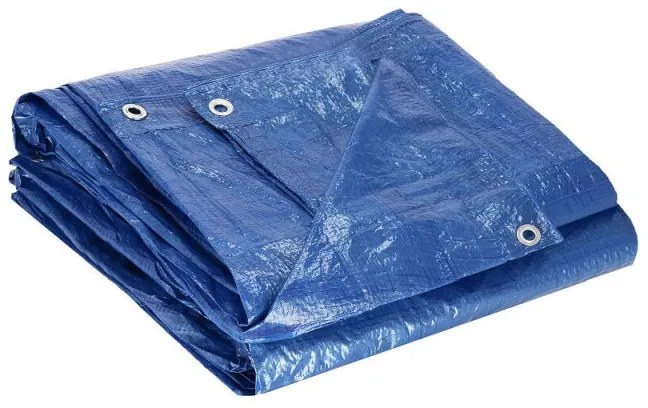 SPRINGOS Krycia plachta s okami 4x5 m, 60g PE, modrá SPRINGOS PROTECT