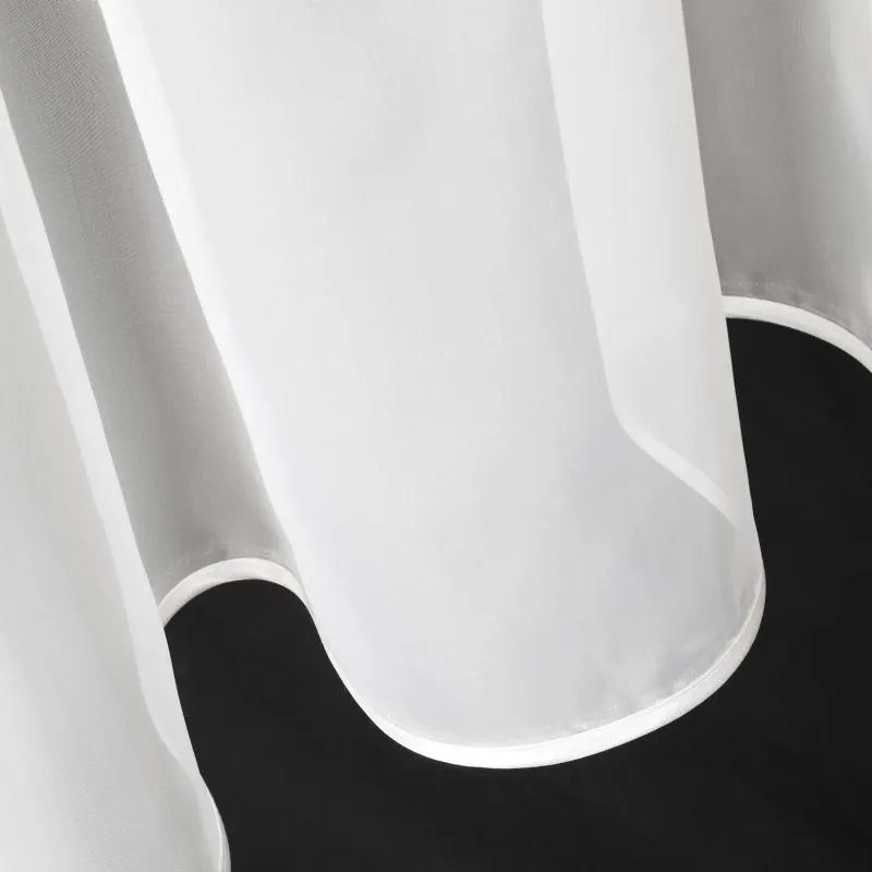Sada dvoch záclon AGA z hladkého voálu na okno a balkónové dvere 400X145 + 200X245 cm