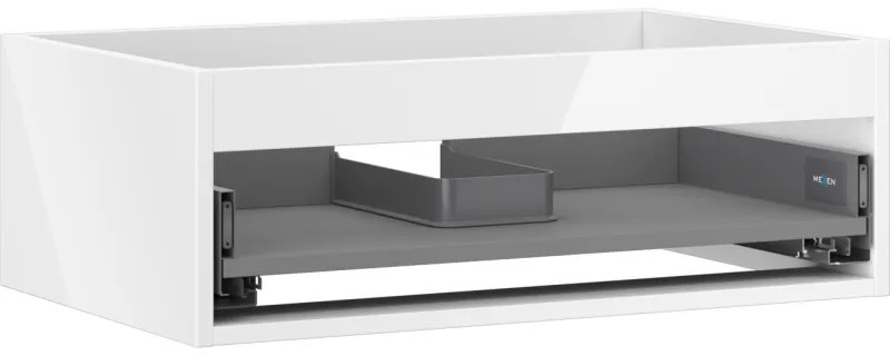 Mexen Box-A, závesná skrinka 70 cm, 1 zásuvka, biela lesklá, 91AX0-0700-235-1-00