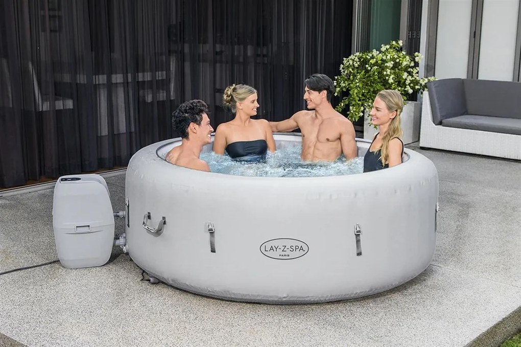 BESTWAY Lay-Z-Spa Paris AirJet Vírivka, 196 x 66 cm, 4-6 osôb 60013