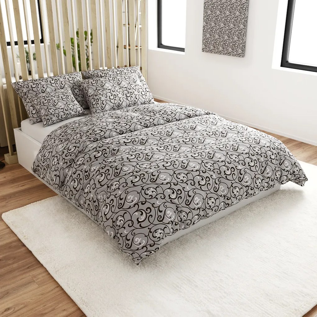 Polybavlnené obliečky ORIENT POLY sivé Rozmer obliečky: 70 x 90 cm | 140 x 200 cm