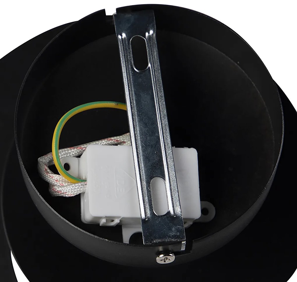 Inteligentné stropné svietidlo so špirálovým tienidlom čierne vrátane Wifi A60 - Scroll