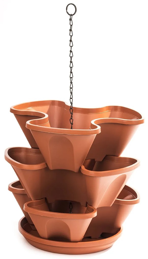Kaskáda závesná 2-dielna terakota, 23 cm