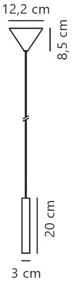 Nordlux - LED Stmievateľný luster na lanku OMARI LED/4,4W/230V čierna