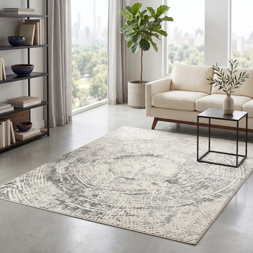 Angel Carpet, Kusový koberec Aurora 55 Grey, 80x150, šedá, kancelária