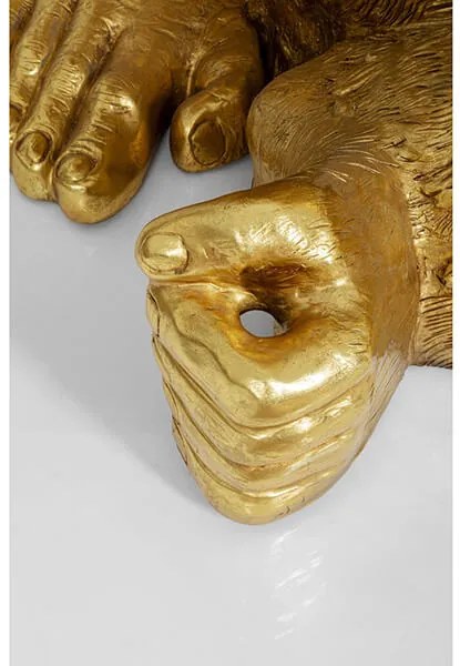 Gorila XXL socha zlatá