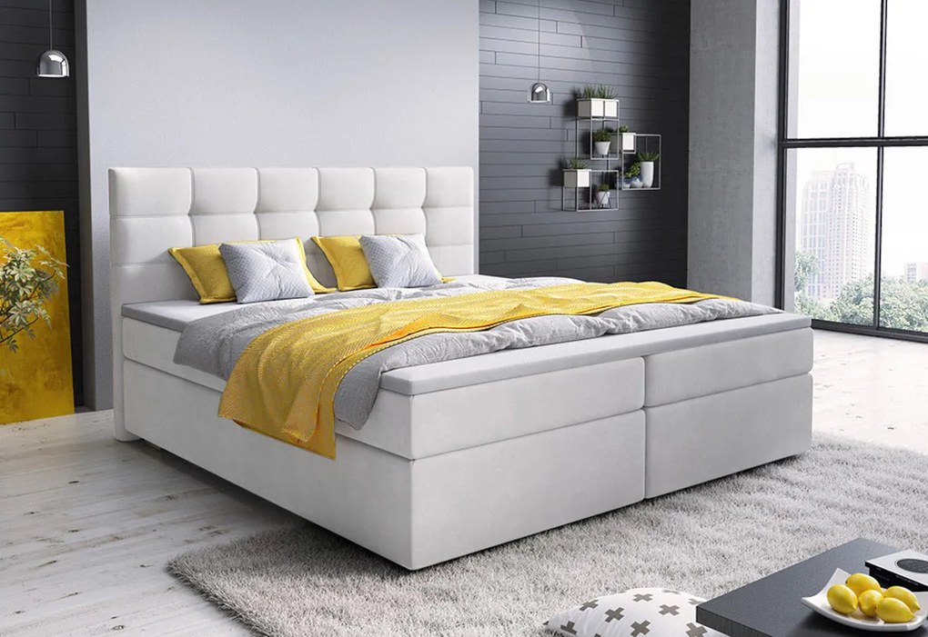 Čalúnená posteľ boxspring GLOSE - cosmic 10 / 180x200 / bez vrchného matraca