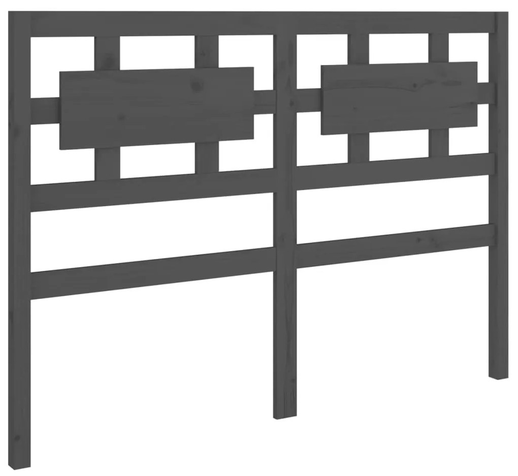 vidaXL Čelo postele sivé 165,5x4x100 cm masívna borovica