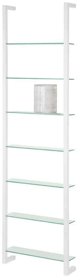 Biela poschodová kovová polica 46 cm Cubic – Spinder Design