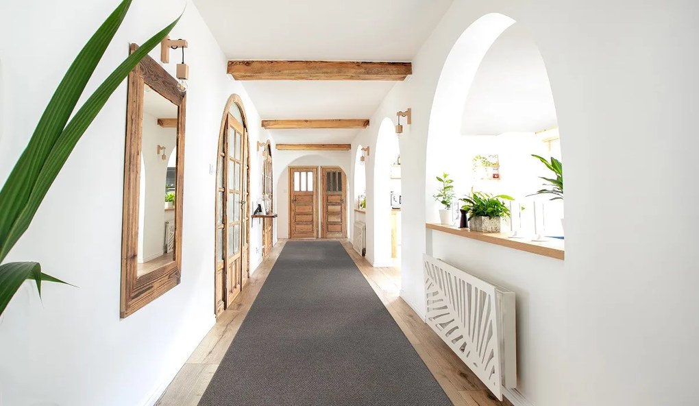 Vopi, Behúň na mieru Nature hnedý, šíre 40 cm, hnedá, chodba / predsieň