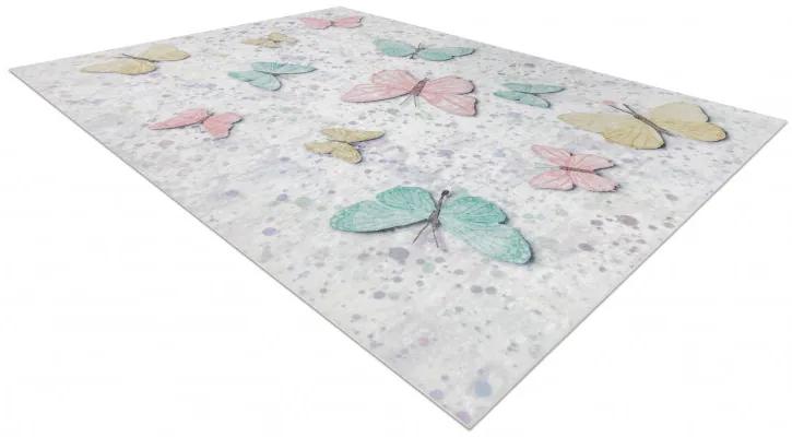 Dywany Łuszczów Detský kusový koberec Bambino 1610 Butterflies cream - 160x220 cm