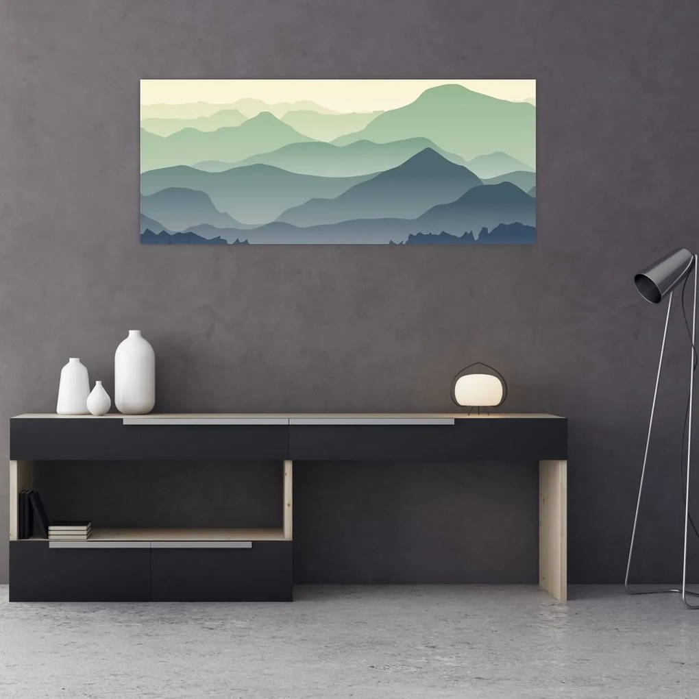 Obraz - Forest Mountain (120x50 cm)