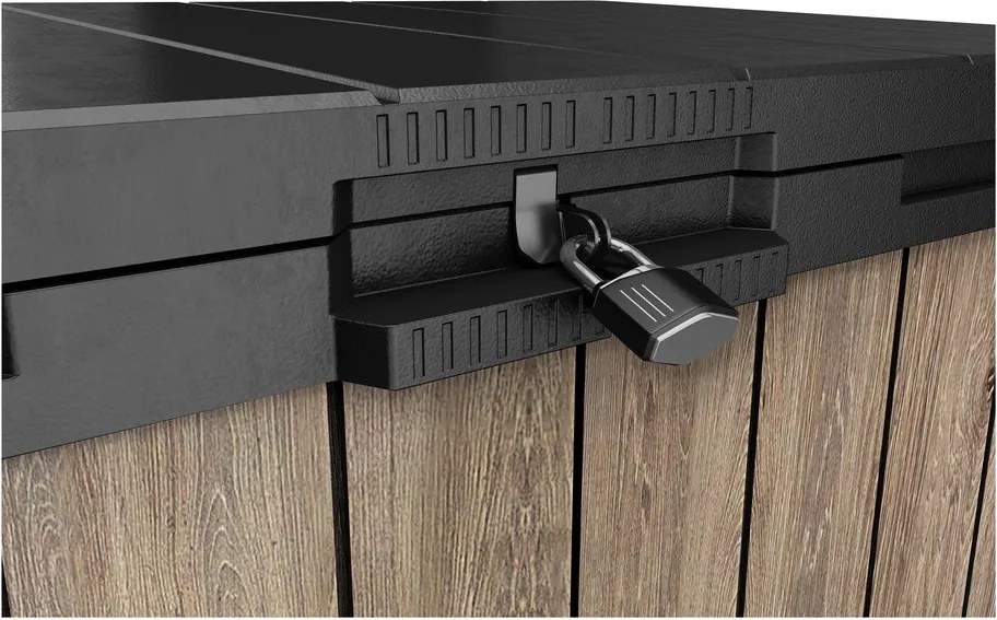 Hnedý plastový záhradný úložný box Deco – Keter