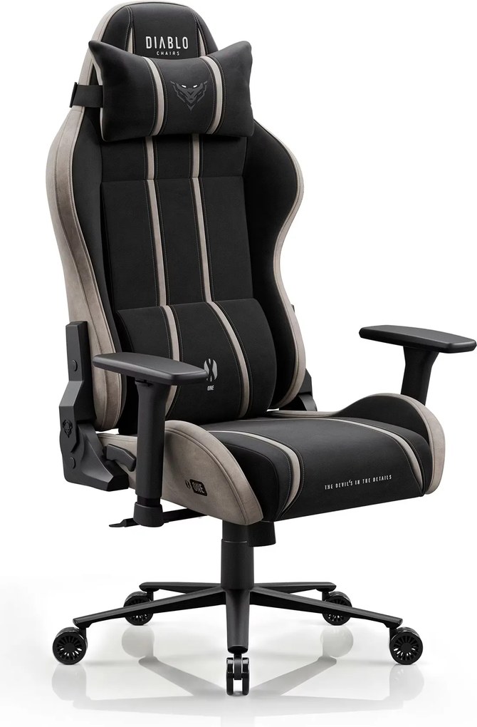 Látková herná stolička čierno-béžová Diablo X-One 2.0 Camel Black Normal