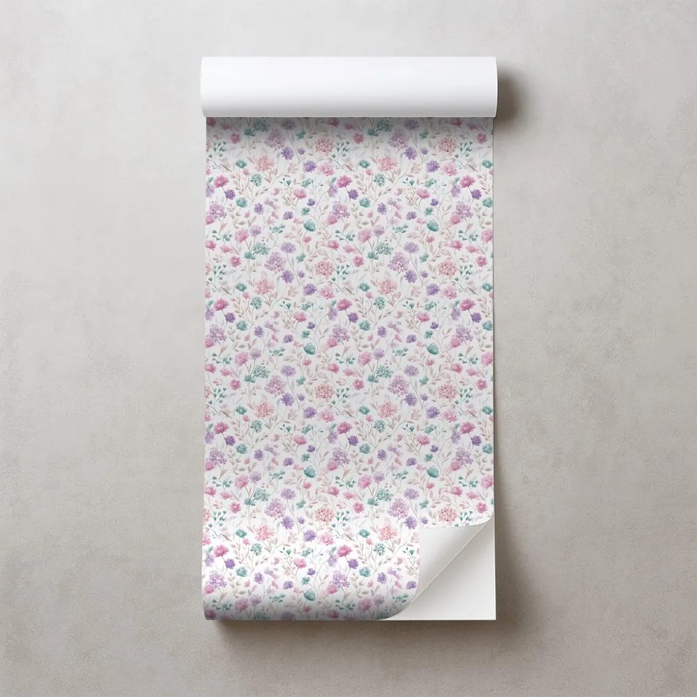 Samolepiaca fototapeta jemné pastelové kvietky