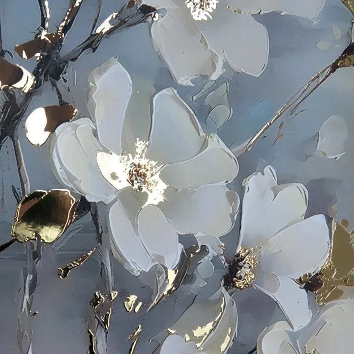 Plagát na stenu s EXTRA efektom - Nordic Bloom