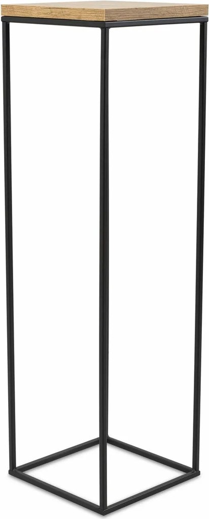 STOJAN NA KVETINÁČ SIMPLE 80X24X24 CM ČIERNA/HNEDÁ