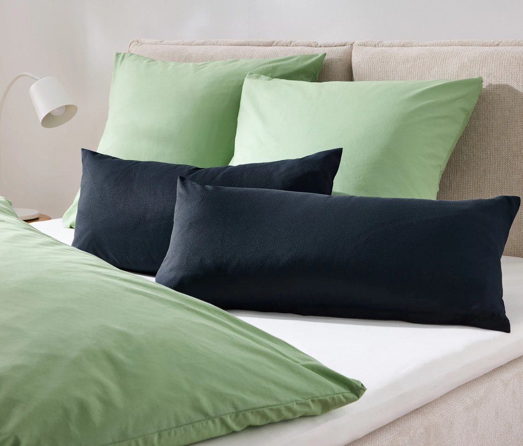 Obliečky na vankúše z mikrovlákna a flanelu, 2 ks