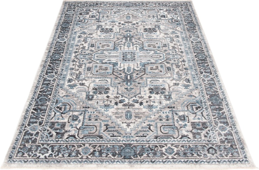 TA Koberec 3783A STRIEBORNÁ / D.GRAY MYSTIC Rozmer: 160x240 cm