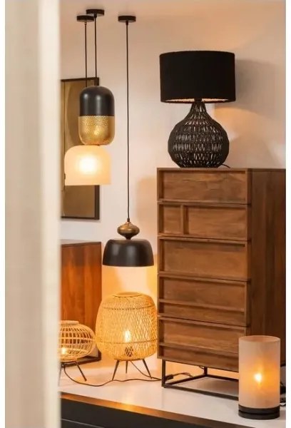 Stolná lampa BASICLABEL 1xE27/40W/230V bambus